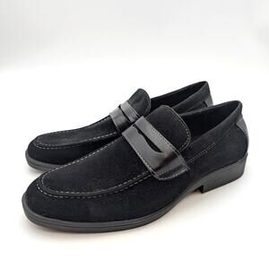New York & Company Giolle Loafer Shoes Slip On Men's Black Size US9.5 EU42.5